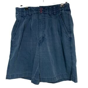 Royal Robbins Women's Vintage Blue High Waisted Cargo Paper Bag Shorts Size 4